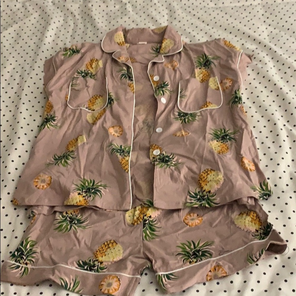 NWOT pineapple pajamas